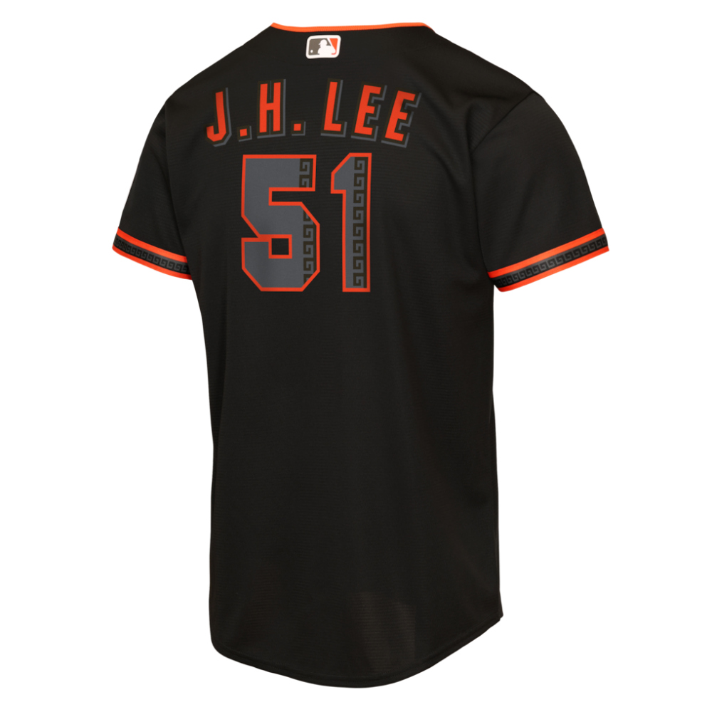 Jung Hoo Lee San Francisco Giants Youth Alternate 2 Replica Jersey - Black-Pro Kit Vault | Brand New 26/27 Sports Jerseys